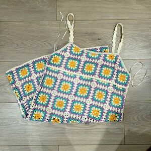 NWT. Zara Crochet Mini dress . Size S.